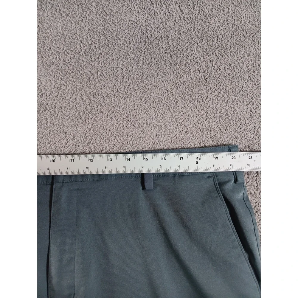 Adidas Golf Pants Mens 40x30 Blue Gray Performance Flat Front Stretch
